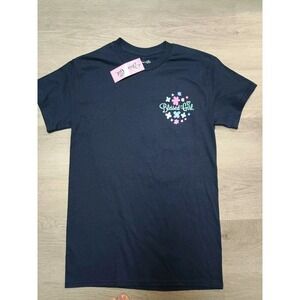 Blessed Girl Boutique Tumbler Shirt Short Sleeve Navy Size Small
